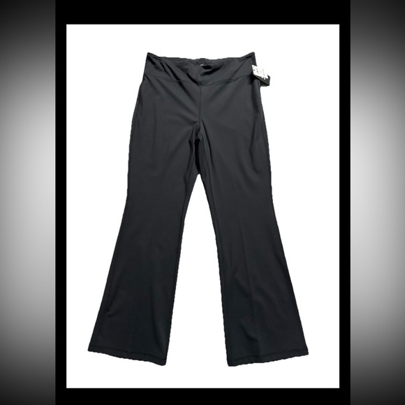 Pants - IDEAOLOGY Women's Black Flared Yoga Workout leggings Pants Sz 1X NWT
